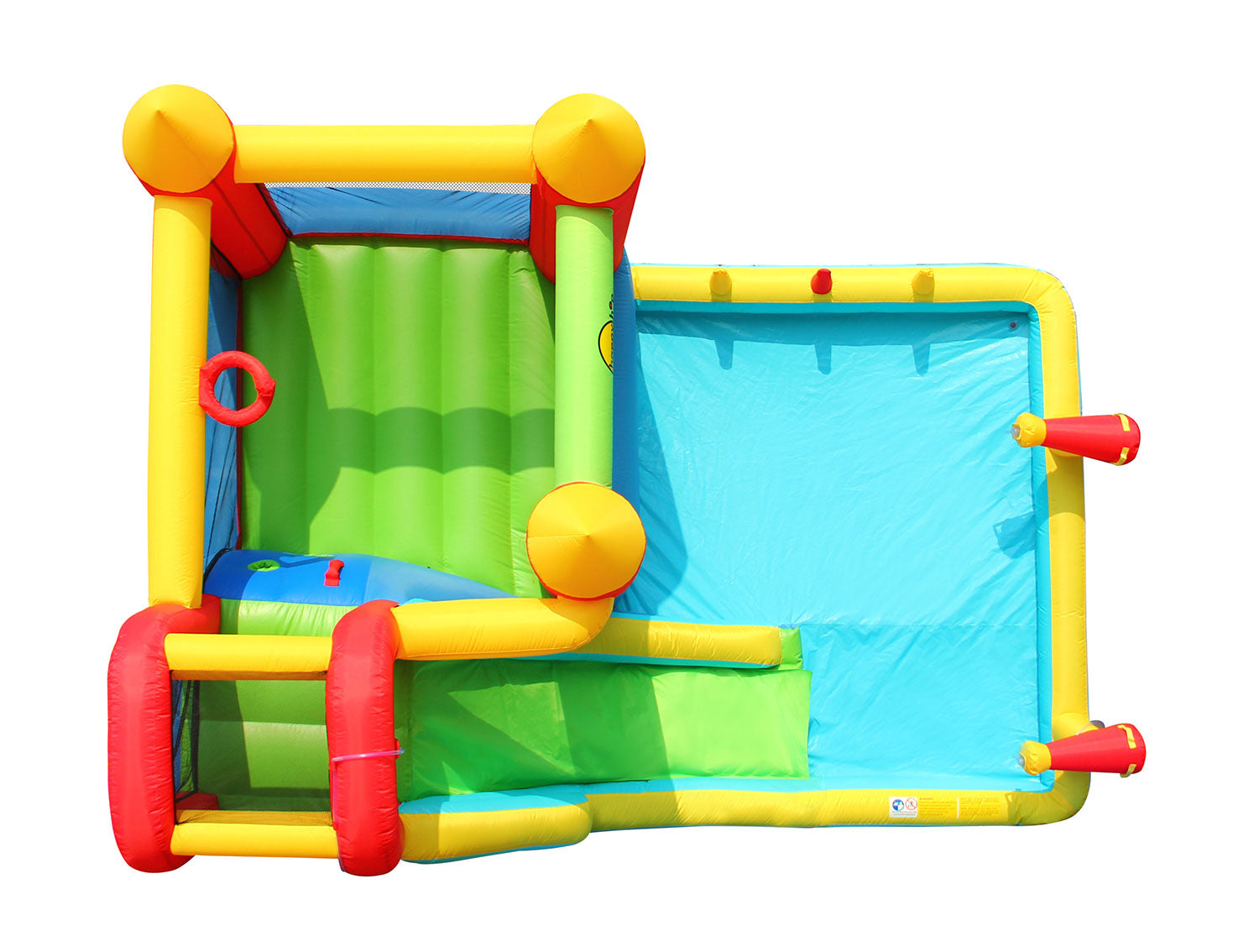 Castello Gonfiabile per Bambini Jump & Splash Double Blaster 400x300x220 cm Portata Massima 136 kg