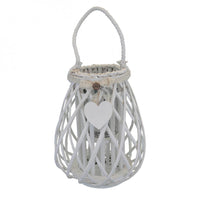 Lanterna Suzanne   in Vimini Bianco