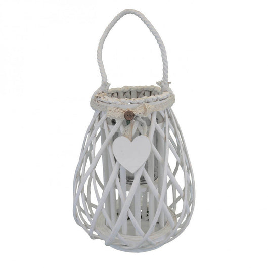Lanterna Suzanne   in Vimini Bianco