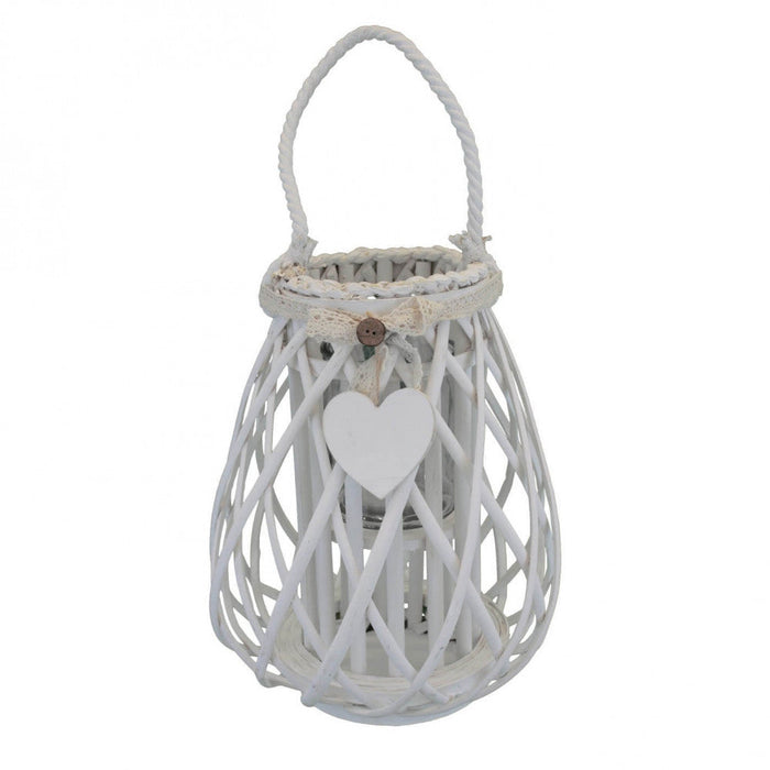 Lanterna Suzanne   in Vimini Bianco
