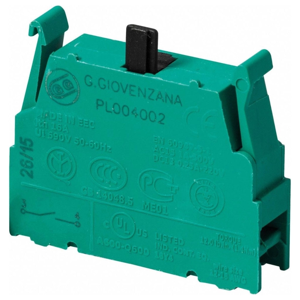 ELEMENTO DI CONTATTO RELE' NA PL004002 GIOVENZANA PER PULSANTE COMANDO START