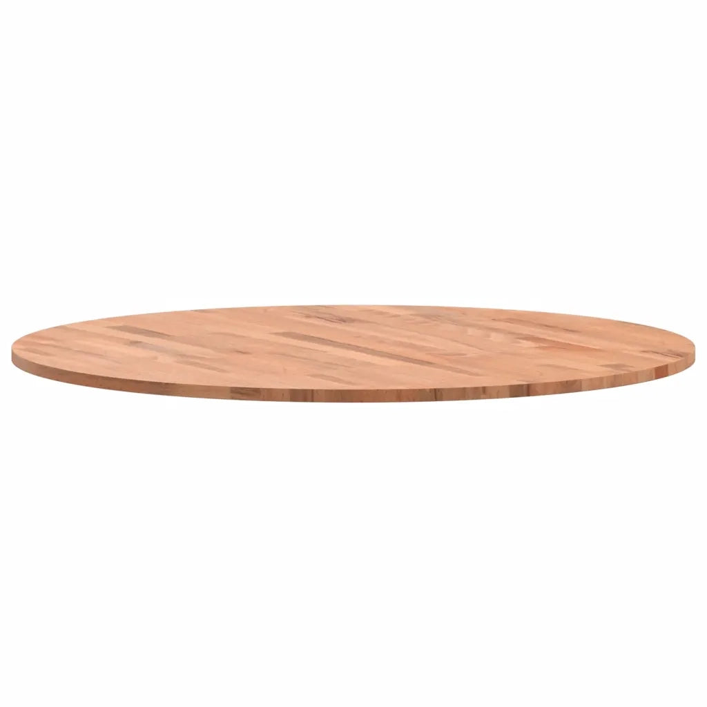 Piano per Tavolo | Superficie Tavolo | Piano Scrivania ?80x1,5 cm Rotondo in Legno Massello di Faggio