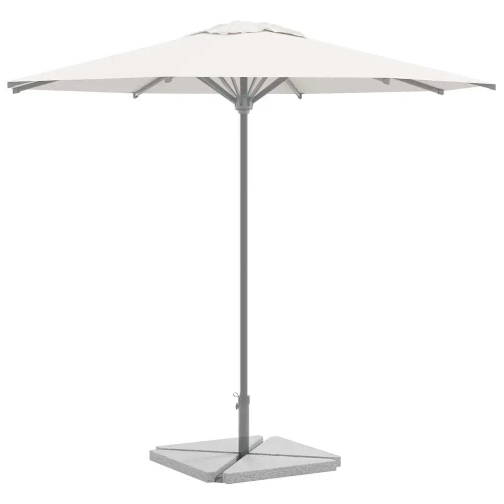 Piastre per Parasole 4 pz in Granito Triangolare 14 kg Grigio 3318585