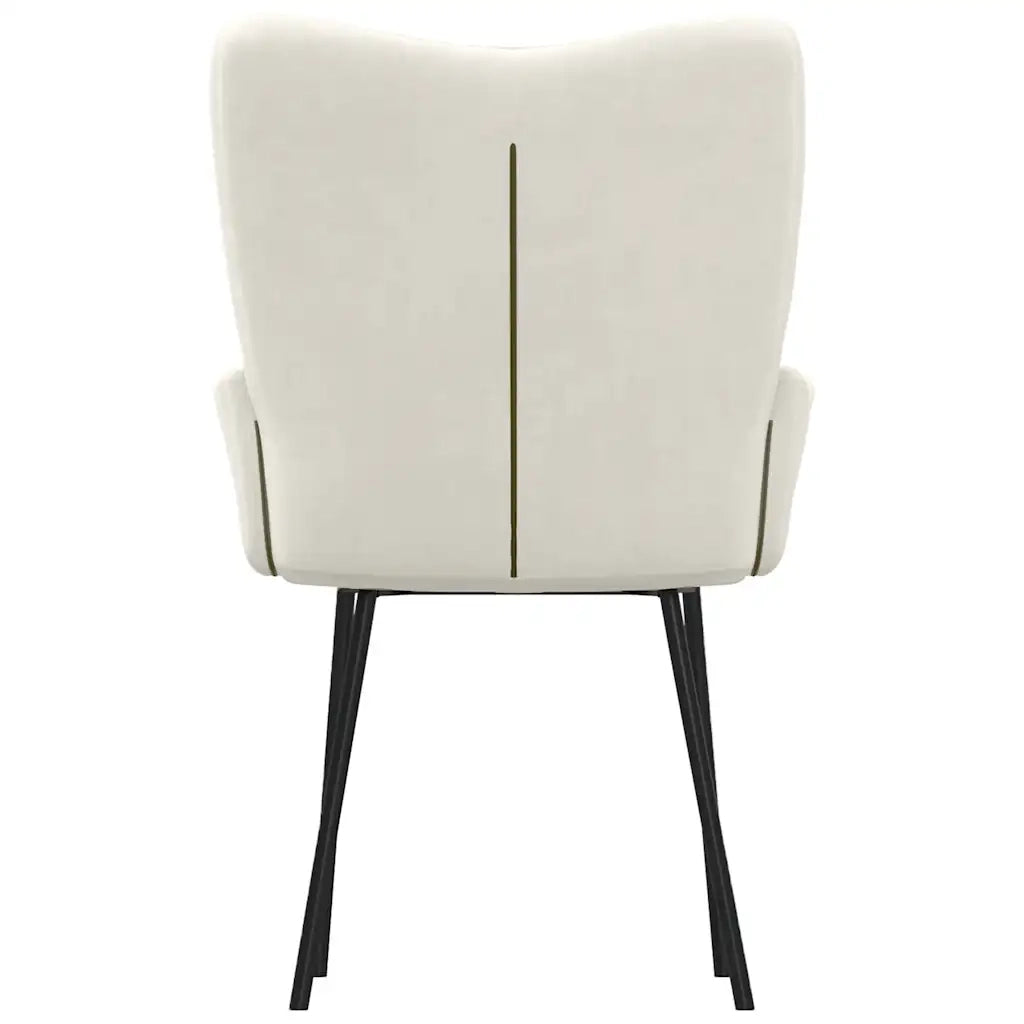 Sedie da Pranzo 2 pz Crema in Velluto cod mxl 31539