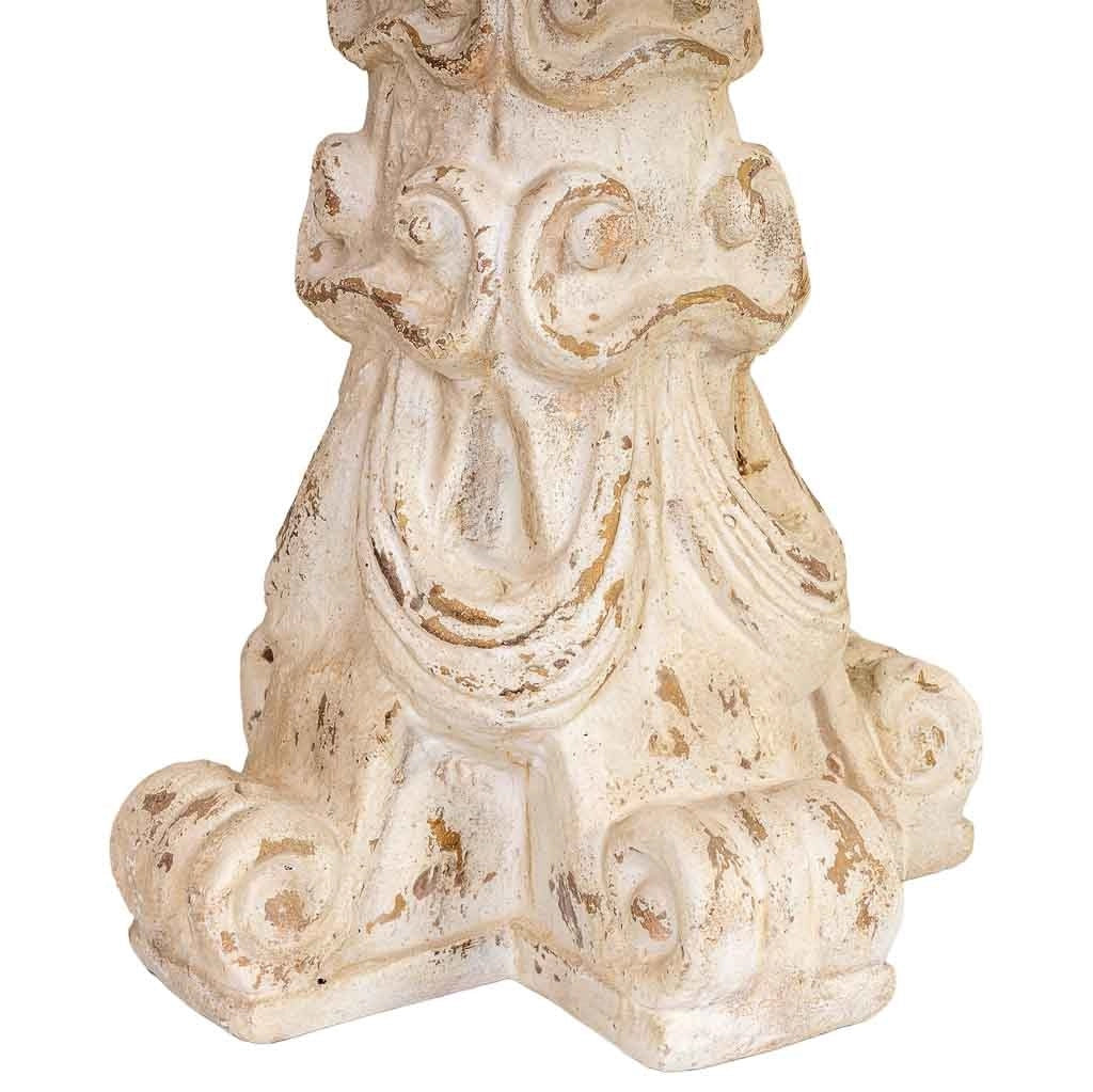 Tavolo in legno e magnesio marrone e bianco 240x95x78h cm