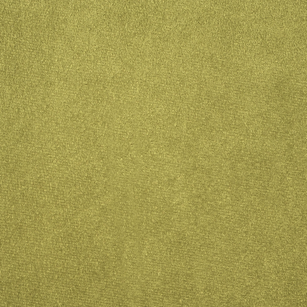 Pouf ottomana poggiapiedi rotondo in velluto di colore verde oliva stile moderno soggiorno