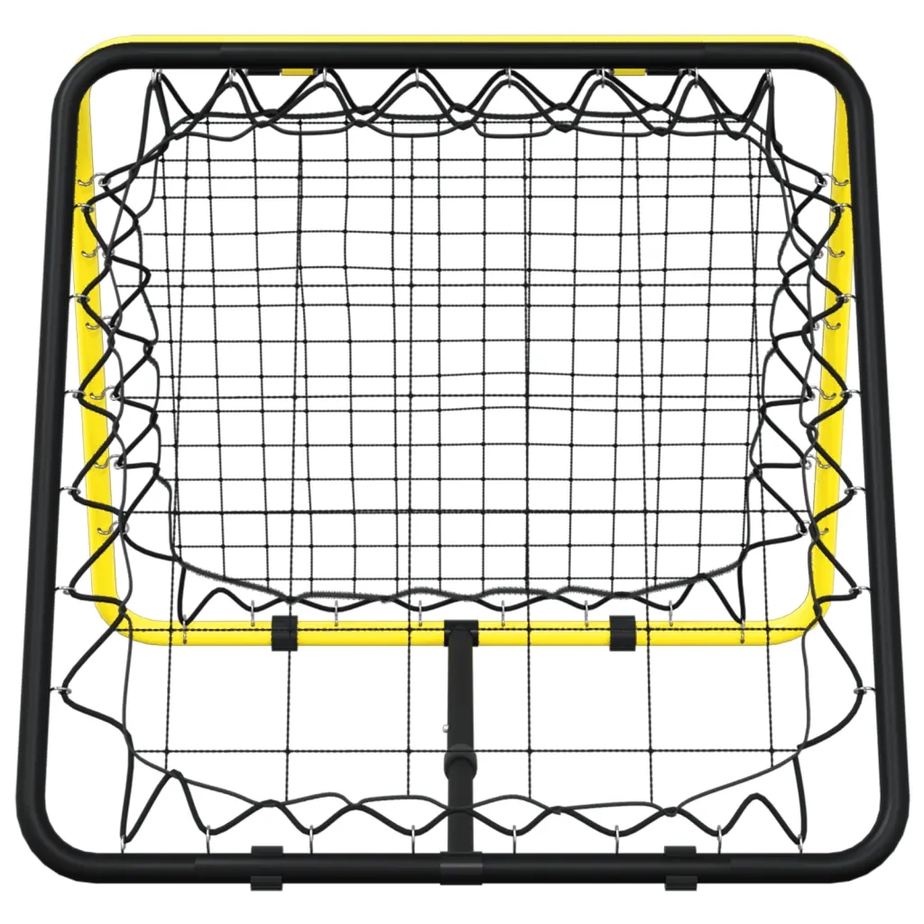 Rimbalzatore Calcio Doppio Lato Regolabile Giallo Nero Acciaio 4007969