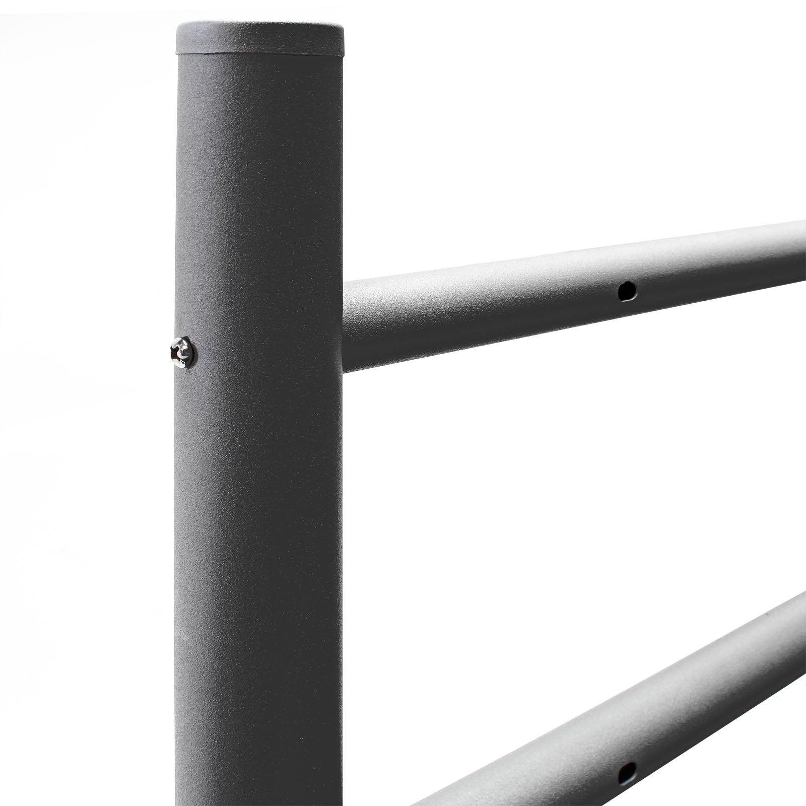 Telaio di supporto per cassetta postale singola autoportante, verniciato a polvere antracite