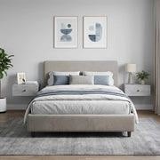 Armadio da Notte 2 pcs Grigio Cemento 49 x 34,5 x 20 cm 897942