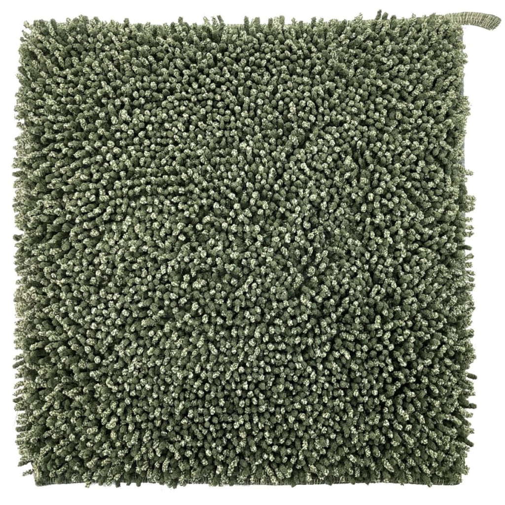 TAPPETO CHANTAL 56X56CM OLIVA IN COTONE