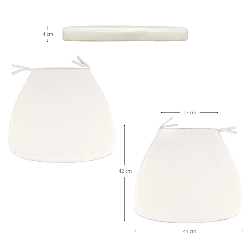 Set da 20 Sedie Chiavarine Plastica gialle ottone con cuscino antiscivolo bianco