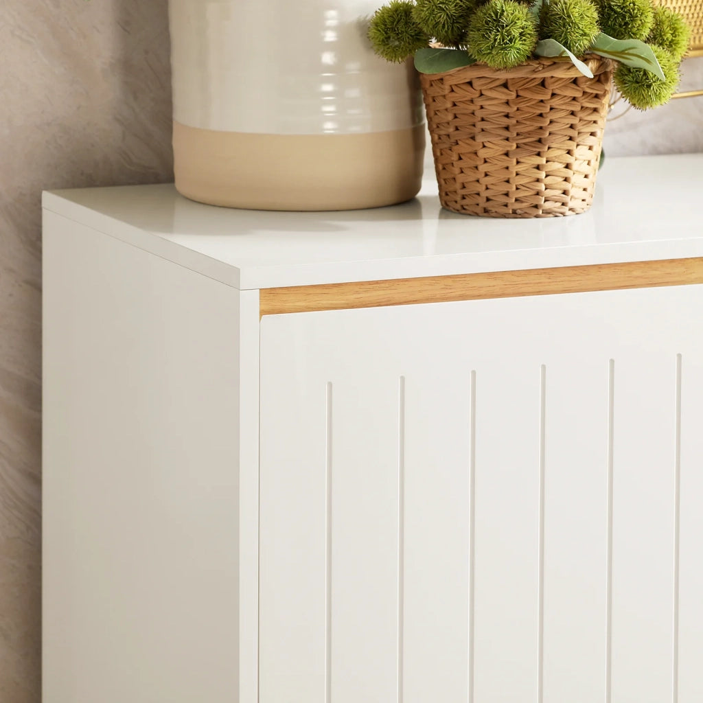 Credenza Mobile da cucina Armadio cucina Mobile da ingresso Buffet Mobile laterale credenza bassa Mobile TV 120x40x90m FSB75-WN SoBuy