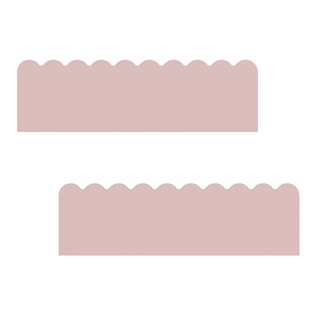 Set di 2 Mensole Vestnes con Bordo Rialzato 40 x 10 x 10 cm per Cameretta - Rosa [en.casa]
