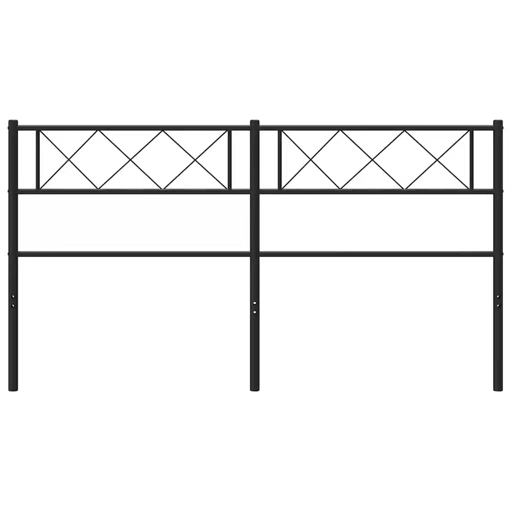Testiera | Testata di Ricambio in Metallo Nero 120 cm