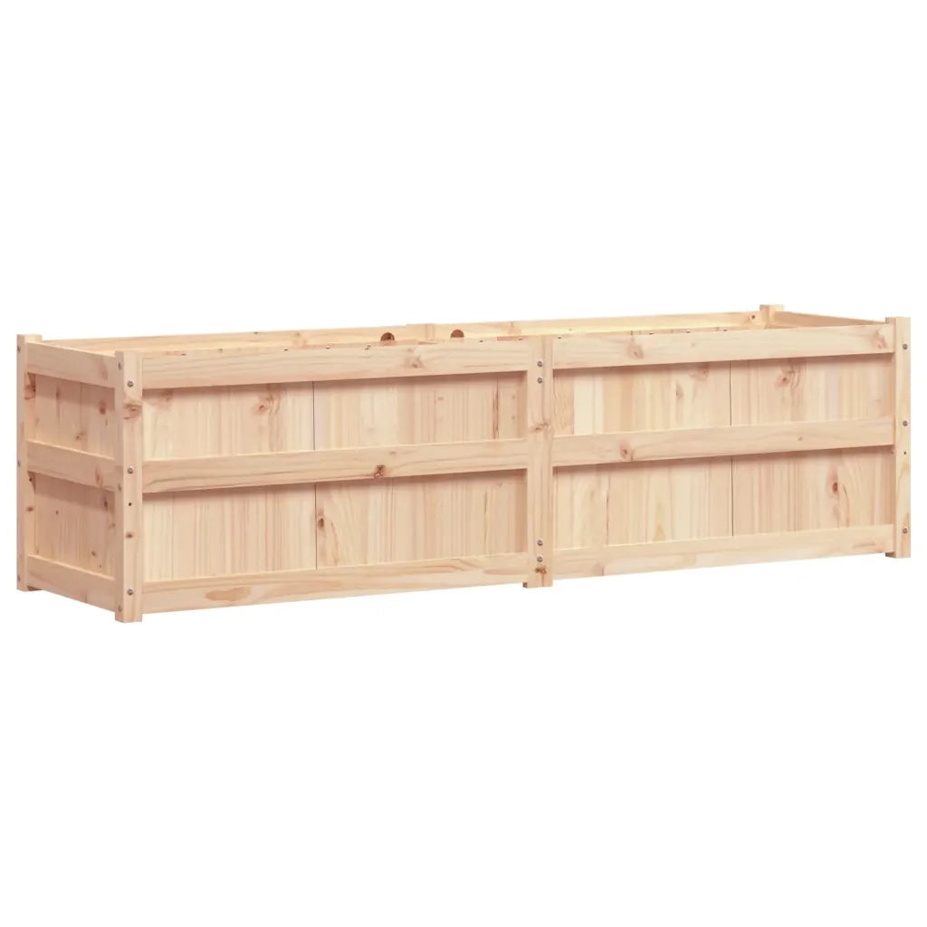Fioriera da Giardino-Vaso da Esterno 180x50x50 cm in Legno Massello di Pino