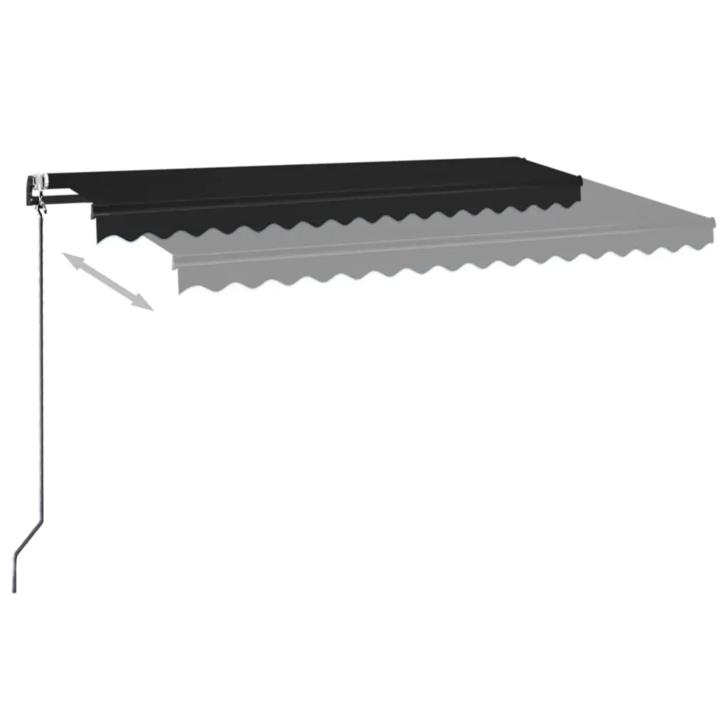 TendaAutomatica con Sensore Vento e LED 450x350 cm Antracitecod mxl 72648