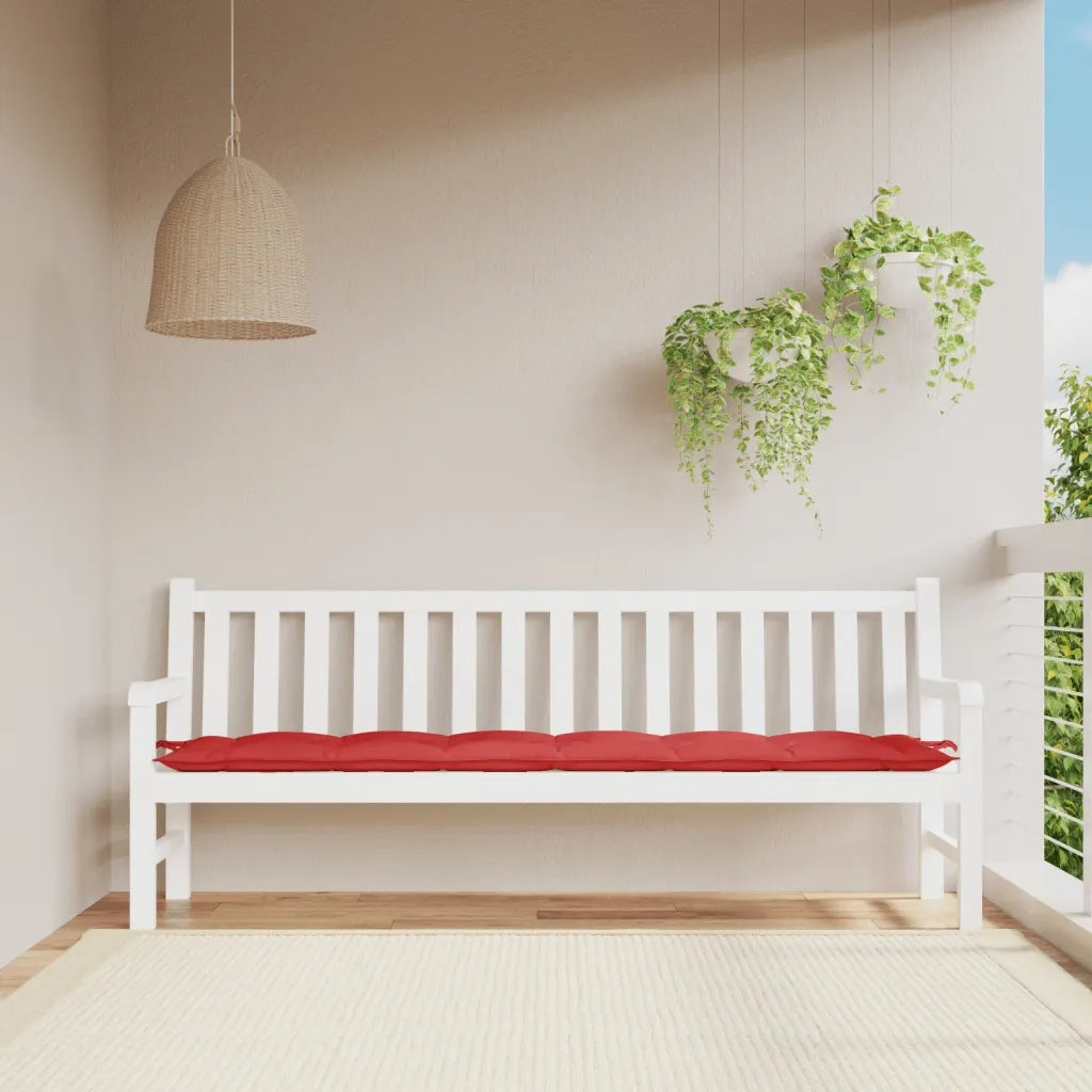 Cuscino per Panca | Cuscini per sedie Rosso 200x50x7 cm in Tessuto Oxford