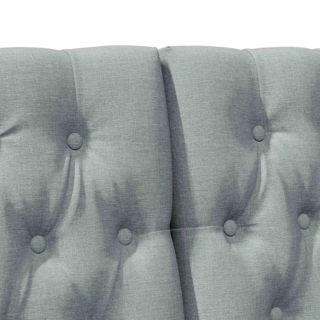 Testiera imbottita-Testiera con Cuscini-Testata Grigio chiaro 180 cm Pino massello 397892