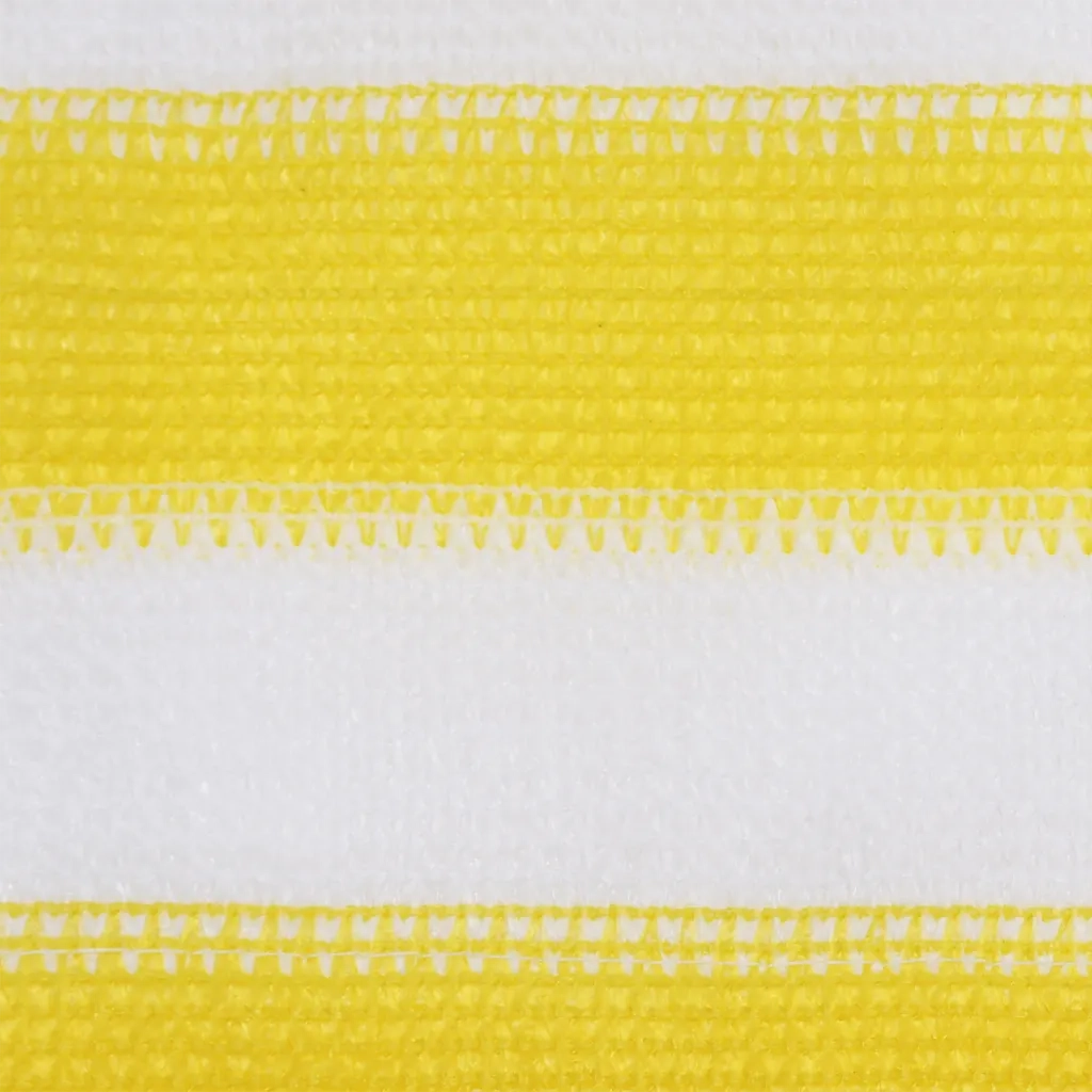 Paravento da Balcone Giallo e Bianco 120x600 cm in HDPE