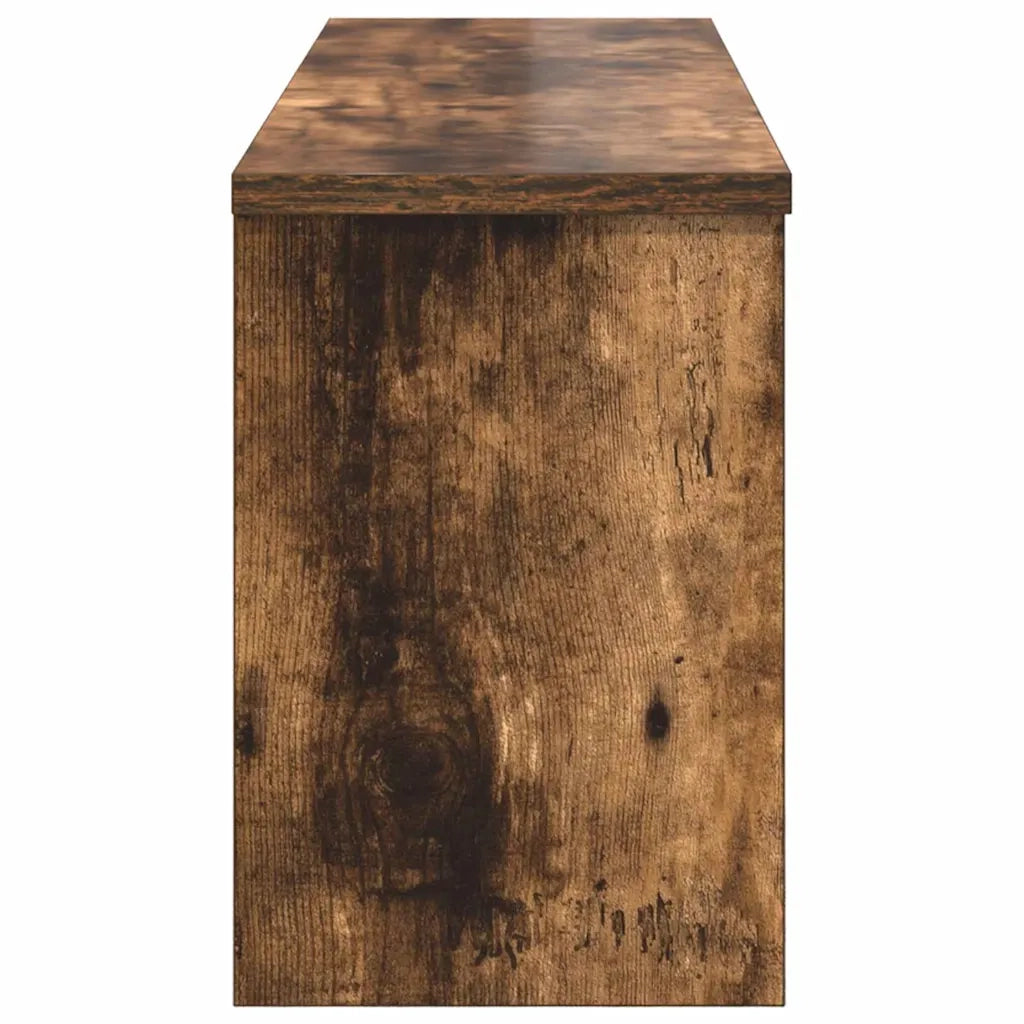 Appendiabiti a muro con lo scaffale Rovere fum¨¦ 80 x 20 x 30 cm CFW9107519