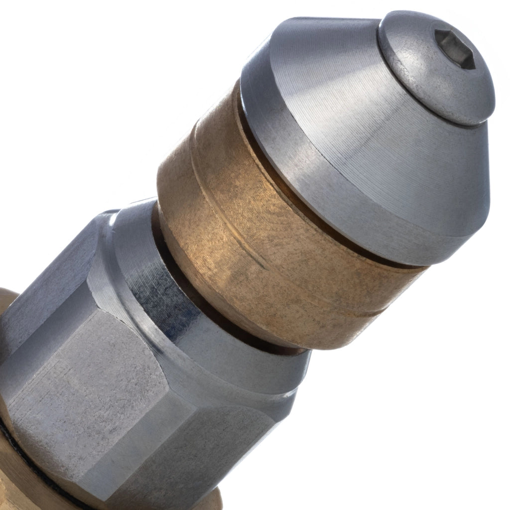 Ugello Rotante M22 350 Bar – Acciaio Inox e Ottone | Pressione Max 350 Bar, Temp. Max 155°C