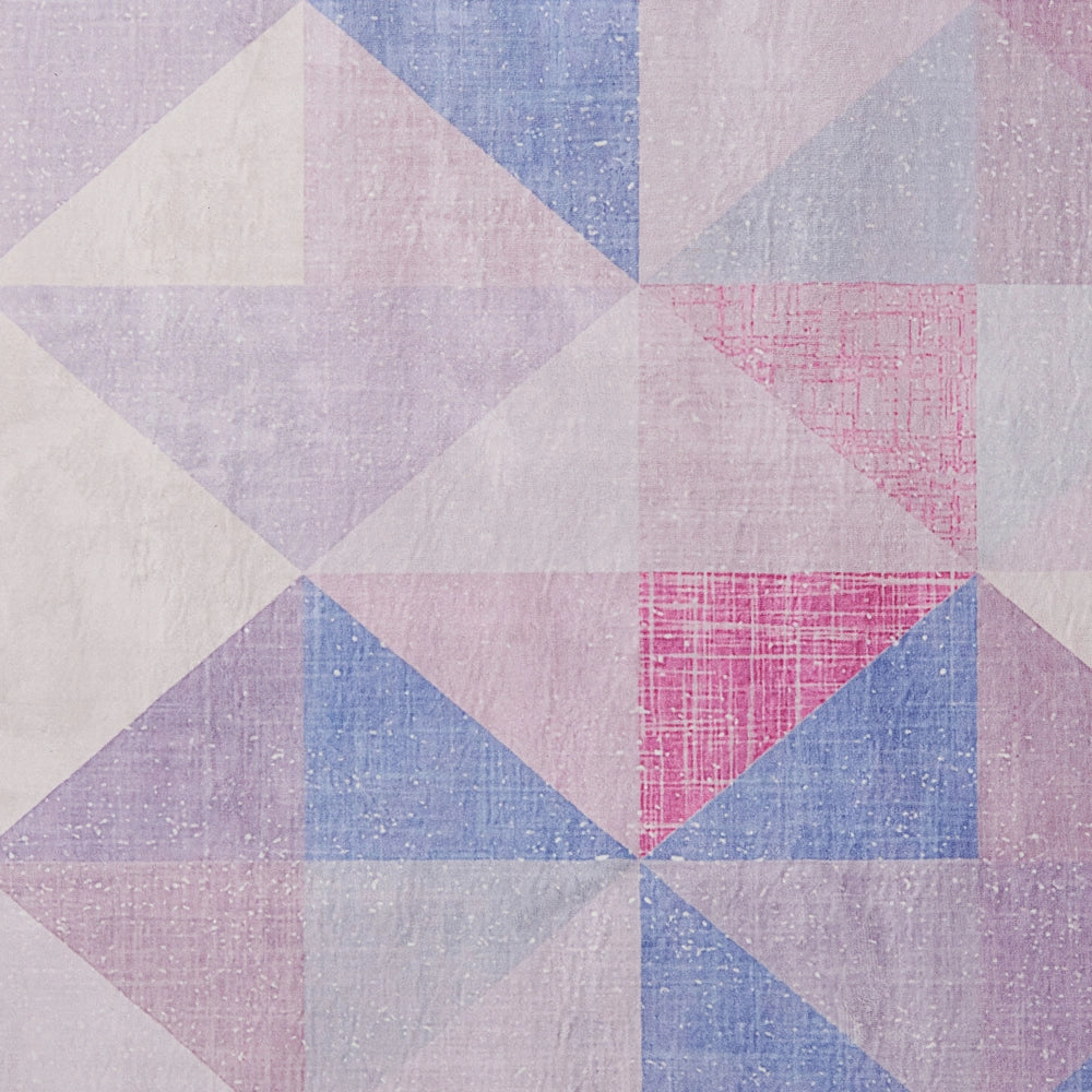 Tappeto tappetino Pastello Blu Grigio 160 x 230 cm Motivo Triangolo Tappeto Moderno Contemporaneo