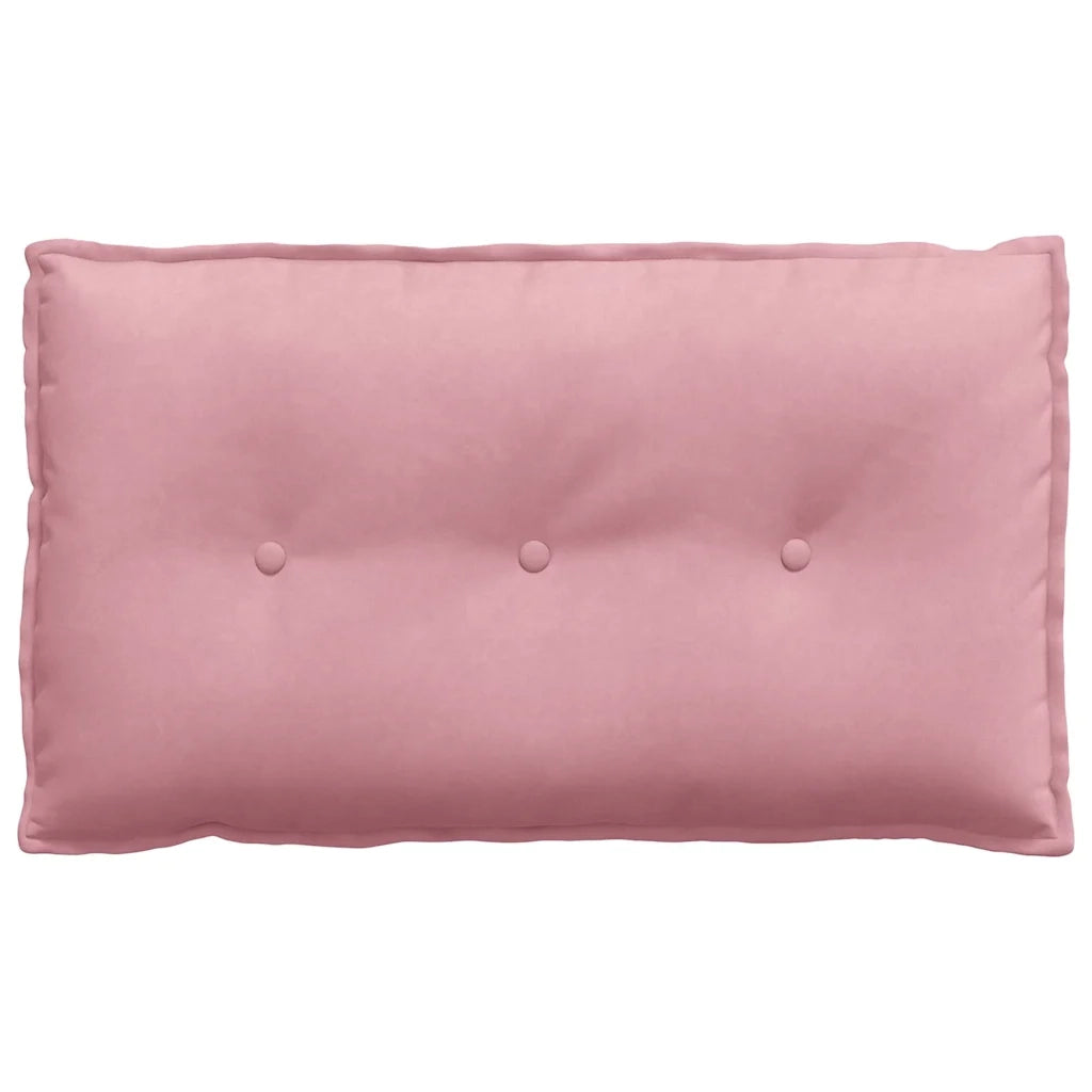 Cuscino per Schiena Rosa 80 x 50 cm Tessuto in Cords