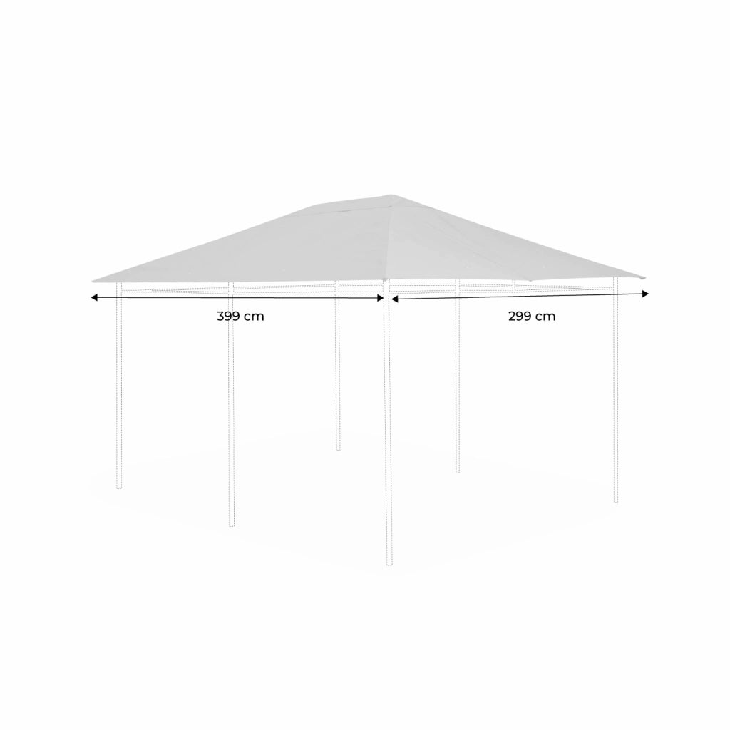 Copertura del tetto a pergola divio 3x4m, talpa