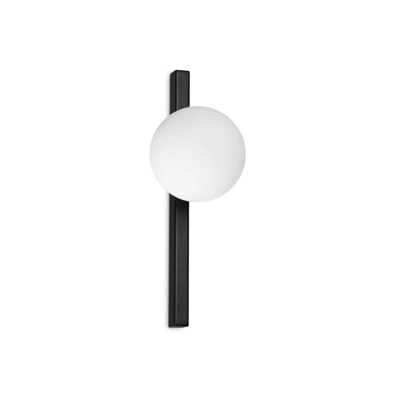 Lampada Da Parete Binomio Ap1 Nero Ideal-Lux
