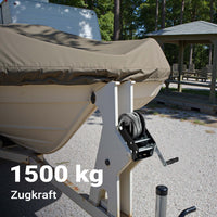 Argano manuale 1500kg fune 10m trasmissione 4:1 8:1 verricello