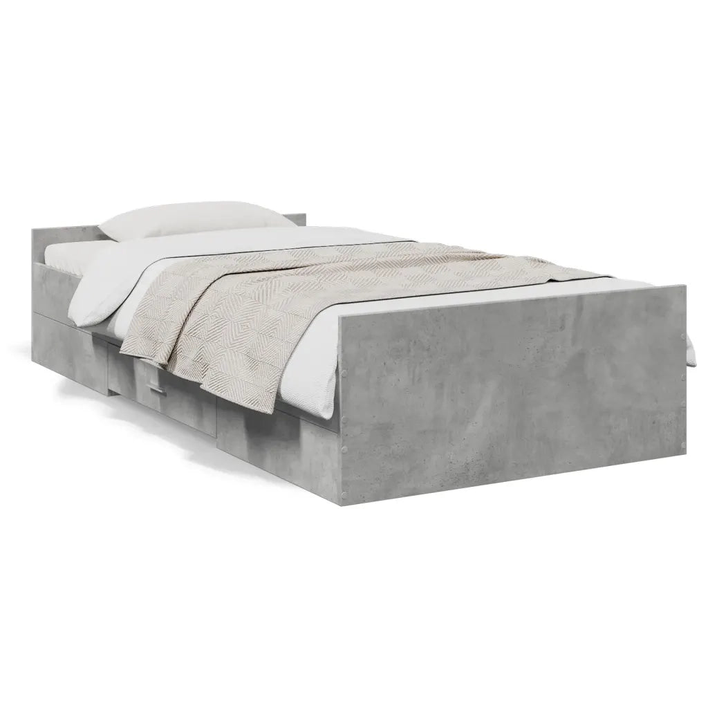 Giroletto Cassetti Grigio Cemento 75x190 cm Legno Multistratocod mxl 115728
