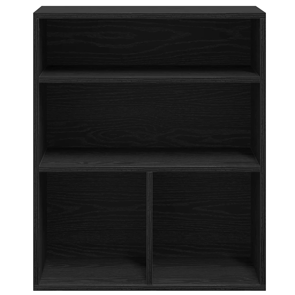 Libreria Nera 60x30x71,5 cm in Legno Multistrato 860311