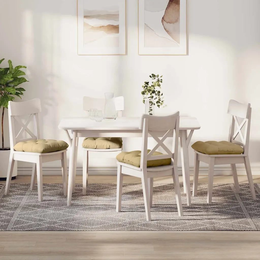 Cuscini per Seduta 4 pcs Grigio Verde 45 x 45 cm