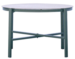 Set Salotto da Giardino Divano 2 Poltrone e Tavolino Tarquinia in Ferro e Textilene Verde