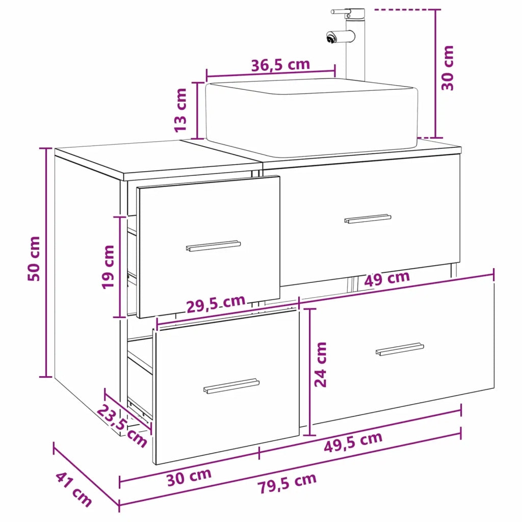 Set di mobili per il bagno 2 pz Bianco Legno ingegnerizzato 3403960