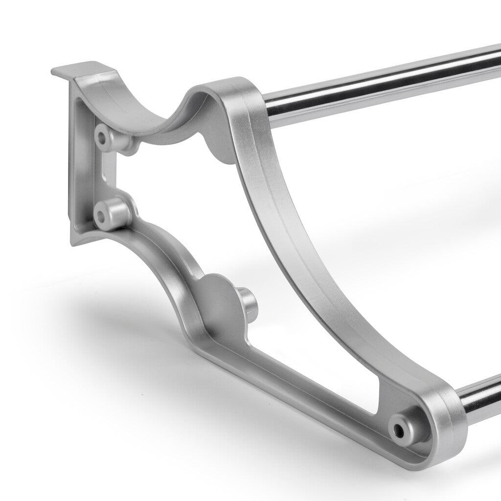 Porta Scarpe Self per Interno Armadio Imballo 1 Pezzo Verniciato Alluminio Acciaio e Emuca