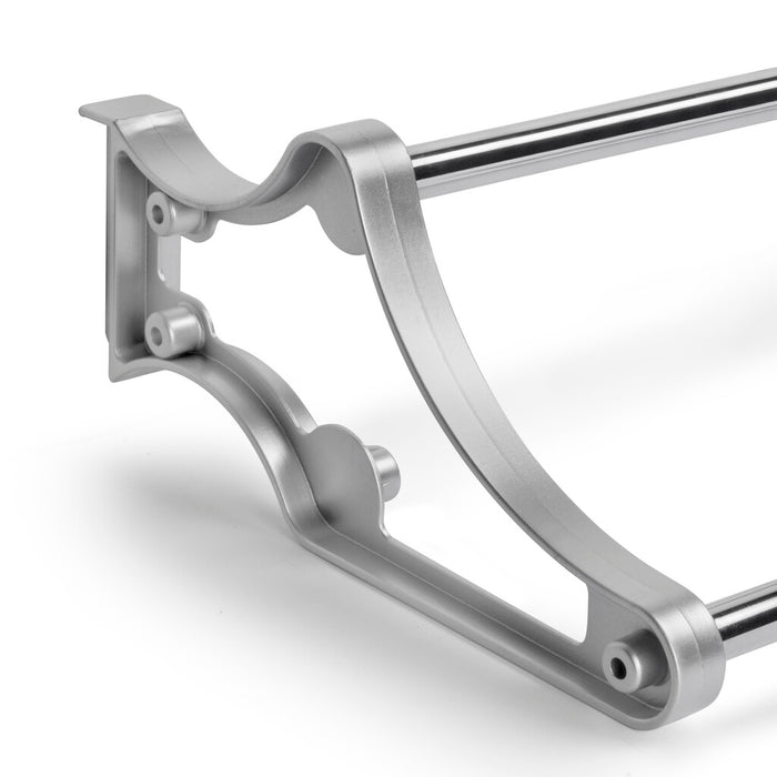 Porta Scarpe Self per Interno Armadio Imballo 1 Pezzo Verniciato Alluminio Acciaio e Emuca