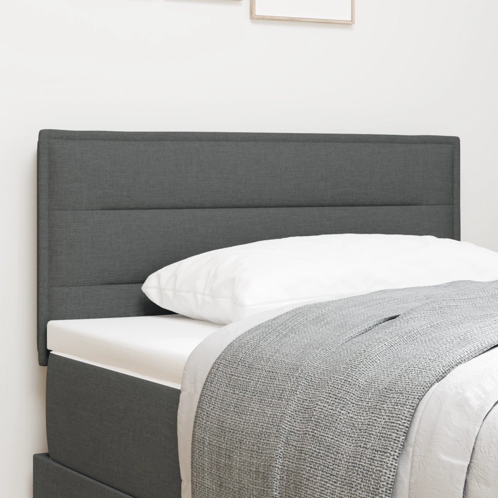 Testata a LED Design Linee Grigio Scuro 100 cm Tessuto