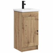 Mobile da bagno con Lavabo | Armadio Lavabo Rovere Artigianale 42 x 40 x 84,5 cm