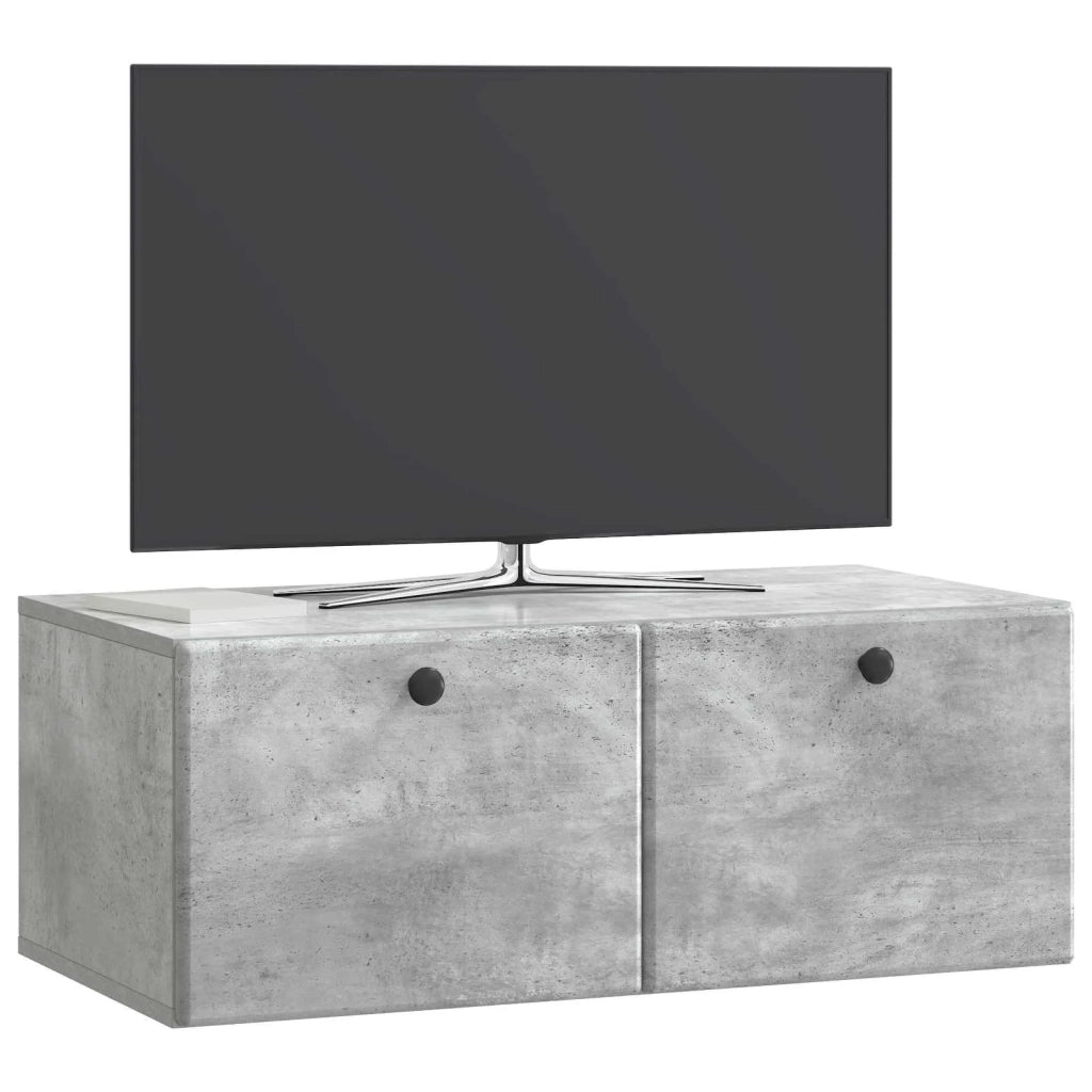 Mobile Porta TV da Muro 78,5 x 41 x 30 cm Grigio Cemento 899198