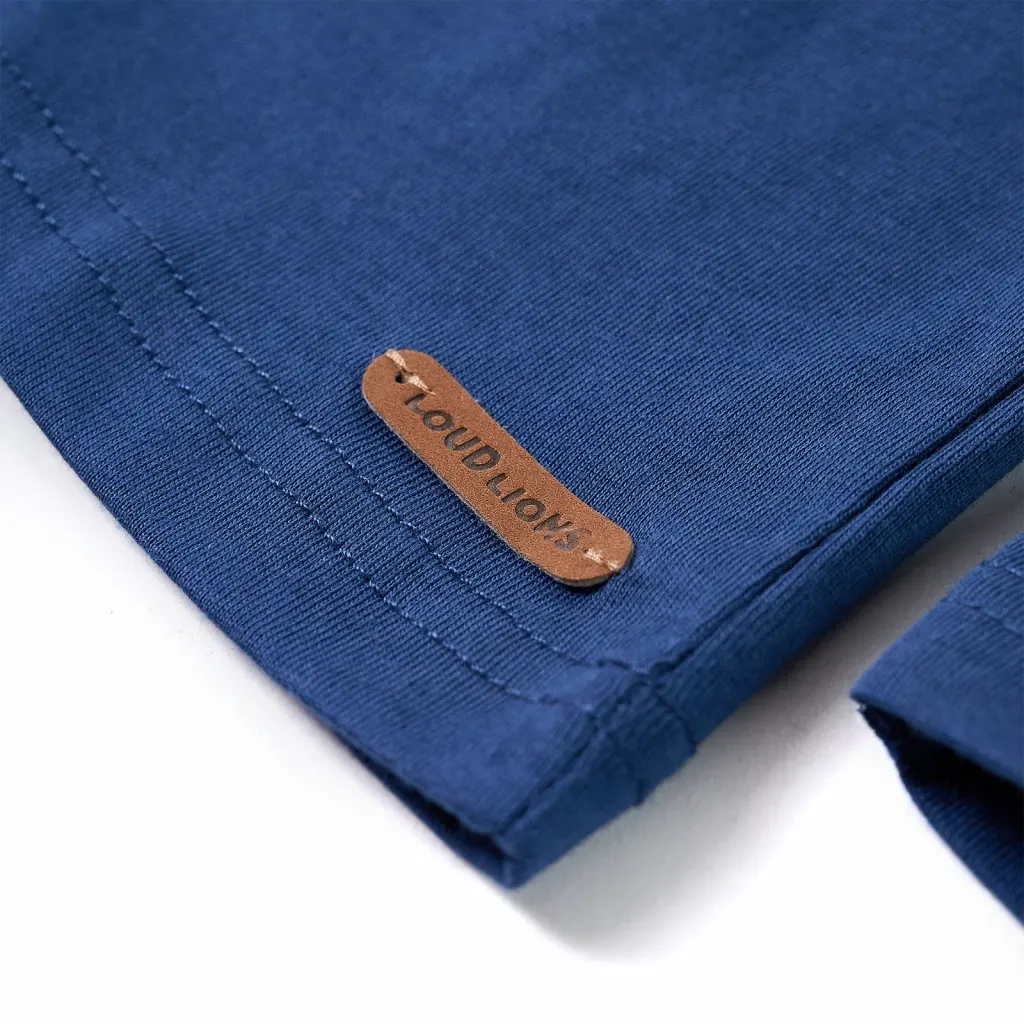 Maglietta da Bambino a Maniche Lunghe Blu Jeans 104