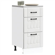 vidaXL Base da Cucina Lucca Bianco in Legno Multistrato
