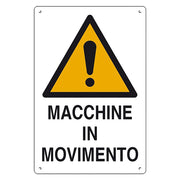 CARTELLO 'MACCHINE IN MOVIMENTO' cm 60 x 40- 10 pezzi  - EUROSIGNALS