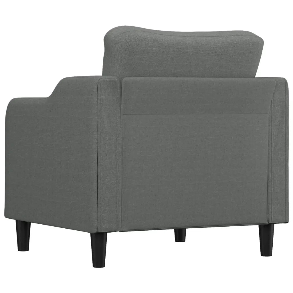 Poltrona | Sedia Relax Grigio Scuro 60 cm in Tessuto