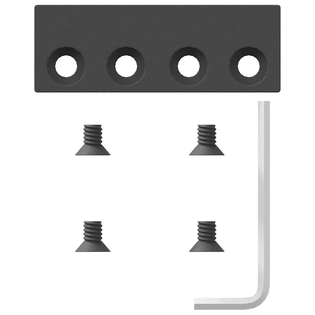 Kit di Binari per Porte Scorrevoli 366 cm Acciaio Nero CFW6079657