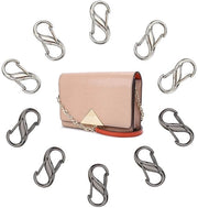 Fermooggetto Piccolo - Lega di Alluminio - Gancio a S - Set da 10 pezzi - Gancio Regolabile - Mini Fermooggetto S - Gancio