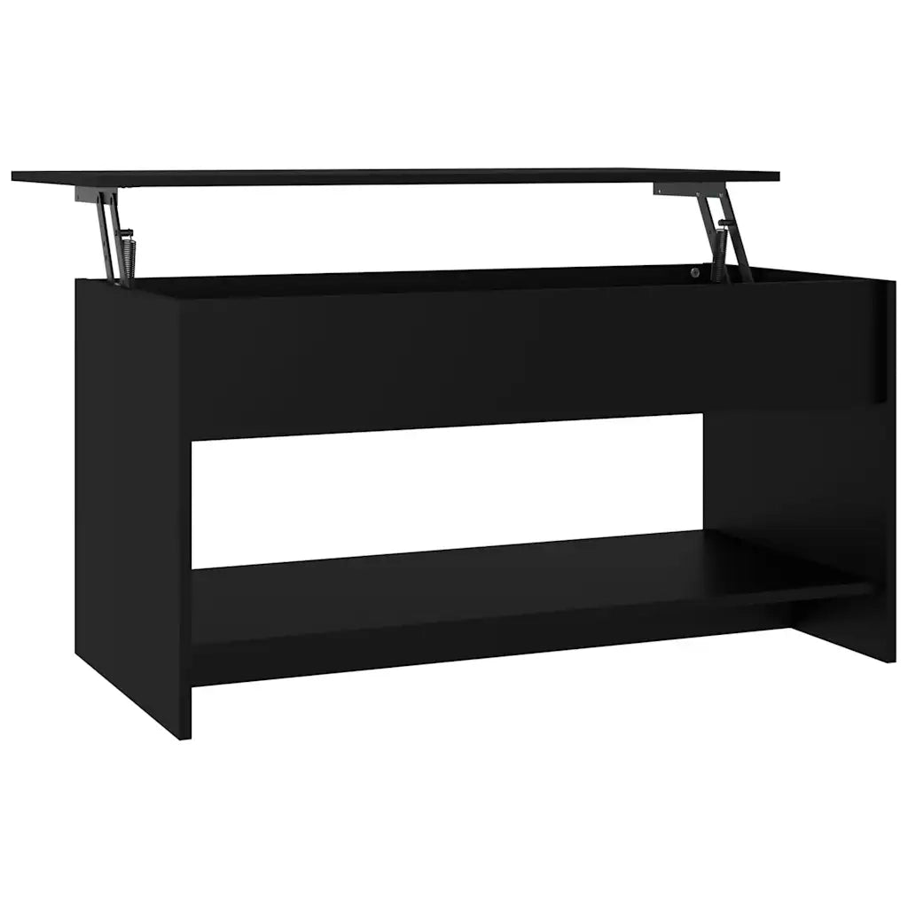 Tavolino da Salotto Nero 102x50x52,5 cm in Legno Multistrato cod mxl 24348