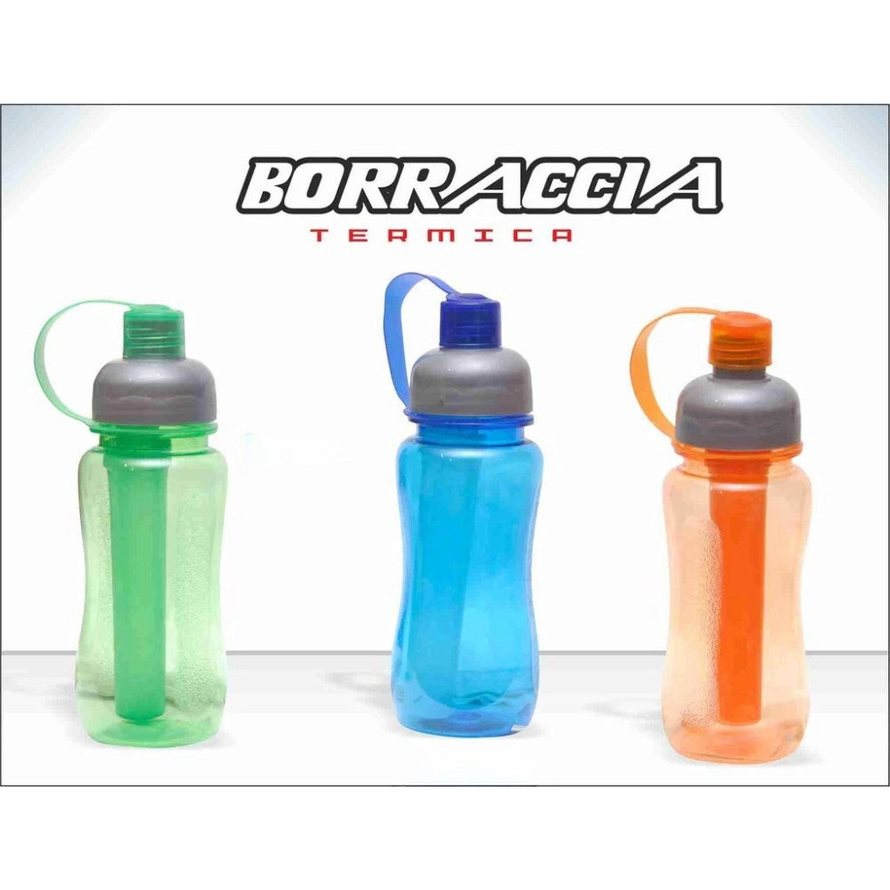 Trade Shop - Borraccia Termica 0,5l Con Sistema Refrigerante – Bottiglia Sportiva In Plastica Per Bevande Fresche -