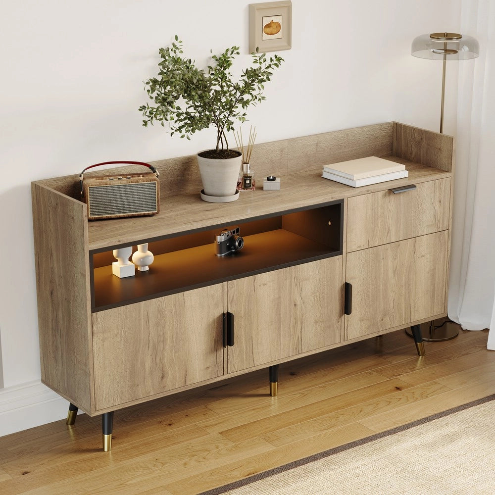 Credenza Moderna ¨C MINIMAL ¨C Legno, Cassetti, Ante, Soggiorno