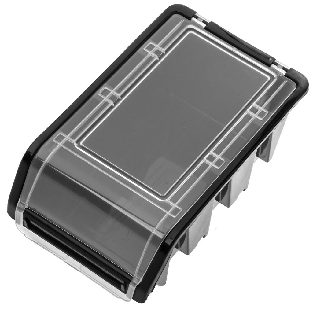 Set di 10 contenitori organizer KADAX per officina, dimensioni 195x120 mm.